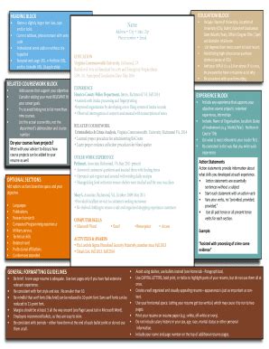Fillable Online Education block heading block optional sections ...