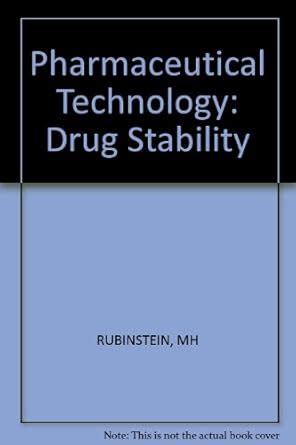 Buy Rubinstein: Pharmaceutical Technology – Drug ∗stability∗ Book ...