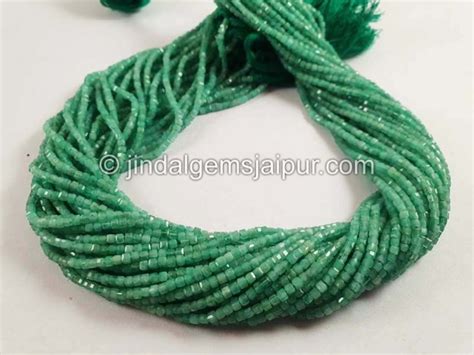 Order Emerald Micro Cut Faceted Cube Beads At Wholesale Price -- Jindal ...