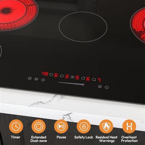 Empava 36 Inch Electric Ceramic Cooktop Built-in, 5 India | Ubuy