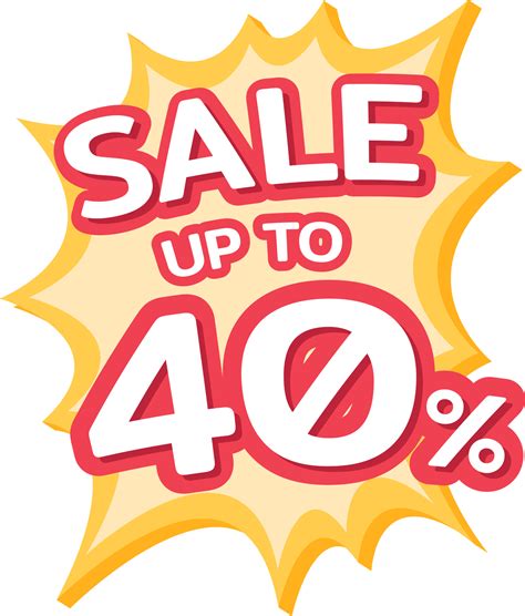 Up to 40 percent off label, Promotion discount banner templates ...