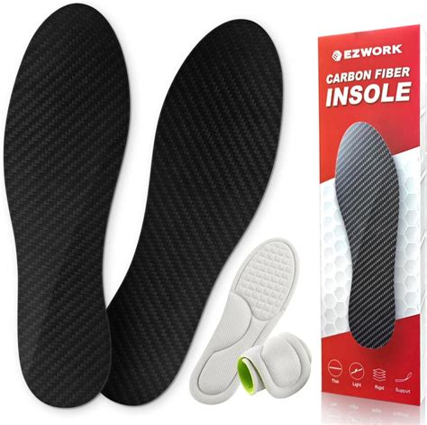 Amazon.com: Carbon Fiber Insoles, Carbon Fiber Foot Plate 1 Pair Rigid Shoe Insert Support Turf ...