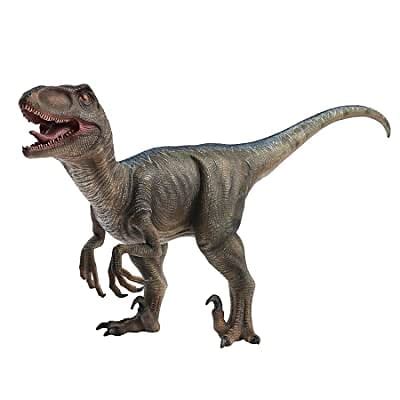 Buy Blue Velociraptor Dinosaur Toy Figure - 15” Realistic Sculpting ...
