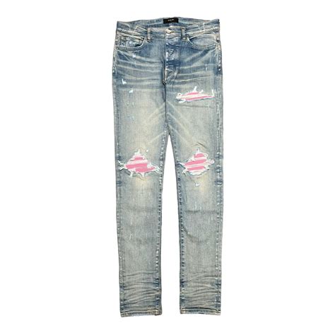 Amiri Amiri MX1 Pink Ultrasuede Jeans Clay Indigo | Grailed