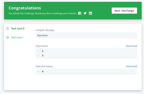 HackerRank Solve Me First 的图像结果