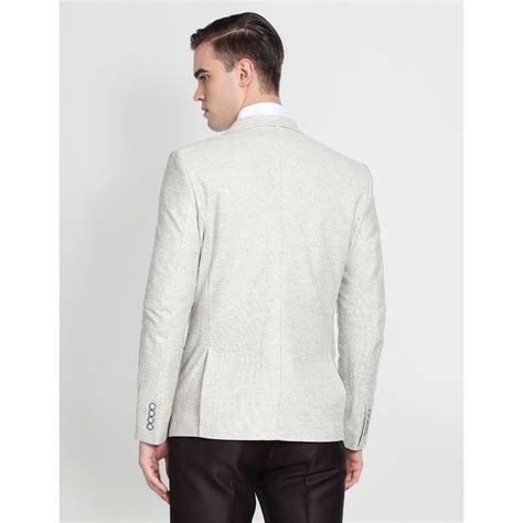 Buy Arrow Heathered Notch Lapel Collar Blazer Online