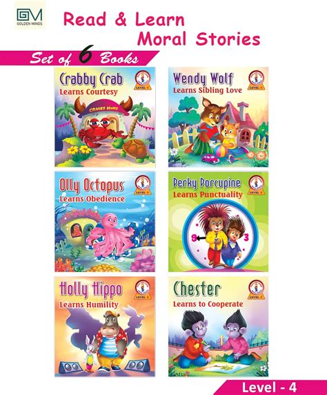 Buy READ & LEARN MORAL STORIES: LEVEL- 4 (SET OF 6 BOOKS) Book Online ...