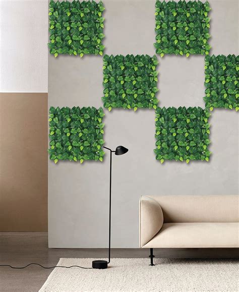 Tropileaf Artificial Vertical Wall Tile- Yellow