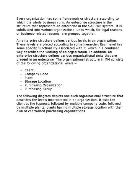 SAP Org Structure - Every organization has some framework or structure ...