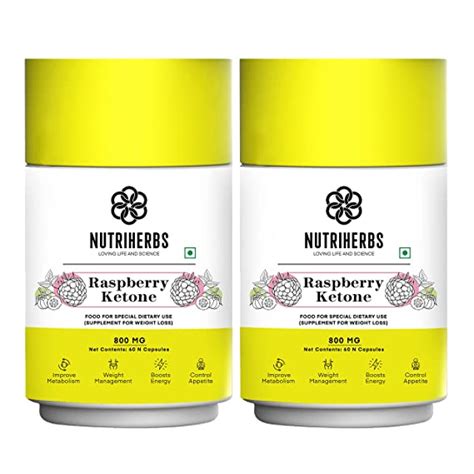 Nutriherbs Raspberry Ketone Weight Management Supplement With Green Tea ...