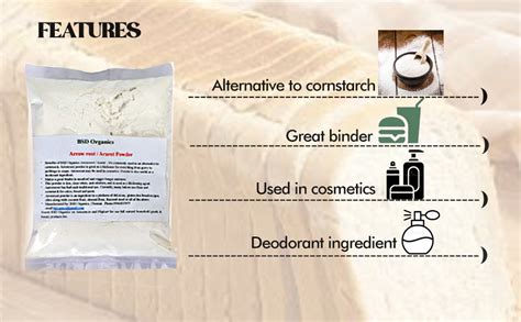 BSD Organics Powder Arrow root/Ararot Powder for Gravy, Puddings, Soups ...
