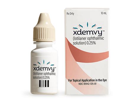 Xdemvy Eye Drops: Package Insert / Prescribing Info / MOA