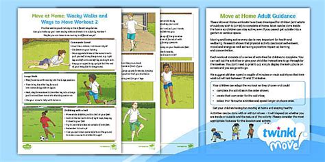 Move at Home: Wacky Walks and Ways to Move Workout 2