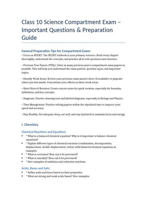 Image result for Important Questions Class 10 Science PDF