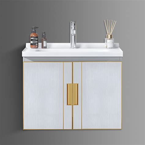 Washbasin Cabinet with Mirror and Shelf - TR 3332 White Marble – Germa ...