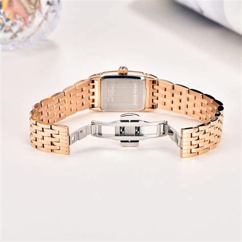 Pagani Design PD-1737 Women's Quartz Watches 22mm with Stone Set Recta