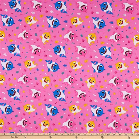 Buy Nickelodeon Baby Shark Shark Family Party Pink/Multi, Quilting ...