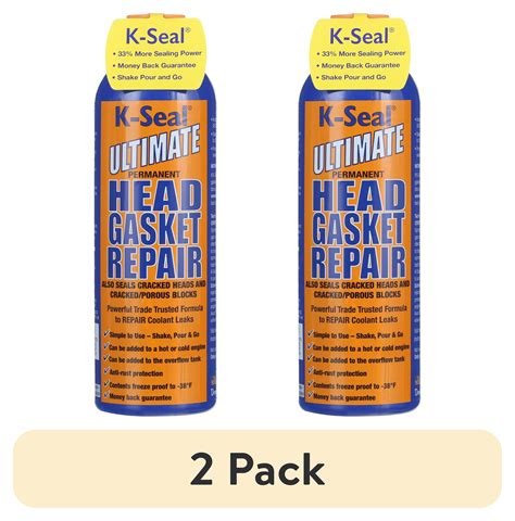 (2 pack) K-Seal Ultimate Head Gasket Repair, Stop Leak For Head Gaskets and Block Antifreeze ...