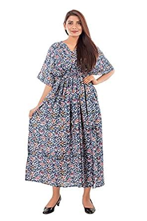 Buy Handicraft-Palace Women's Cotton Floral Maxi Maternity Nightgown ...