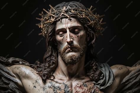 Premium Photo | Jesus Christ with Crown of Thorns Easter Crucification ...