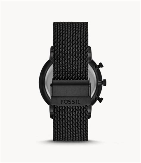FOSSIL Neutra Chronograph Black Stainless Steel Mesh Watch FS5707I