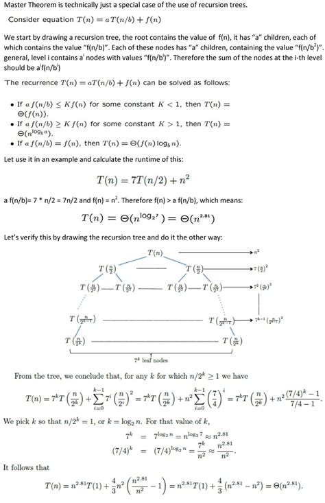 Image result for Master Theorem Examples