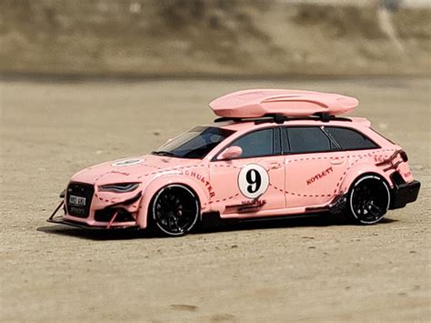 Audi RS6 Avant C7 Pink Pig 1:64 JEC scale model miniature car | Scale ...