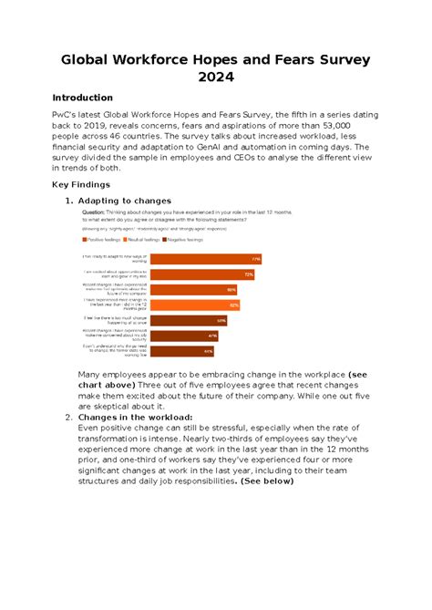 Global Workforce Hopes and Fears Survey 2024 - The survey talks about ...