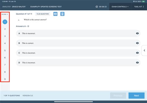 Examplify: Exam-Taking Features and Options (Windows, Mac, iPad) – ExamSoft