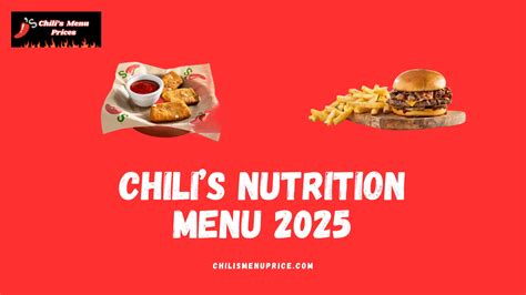 Chili's Nutrition Menu | Latest Nutrition Facts 2025