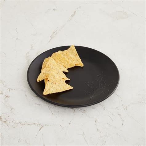 Buy Fiesta Splendid Black Melamine Non-Porous Embossed Side Plate ...