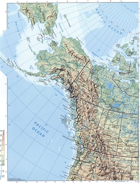 Geographical map Canada, Free printable map Canada Alaska format jpg pdf