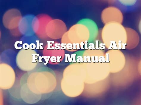 Image result for Cook Essentials Manual