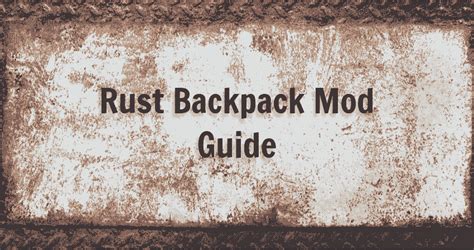 Image result for Rust Backpack Mod