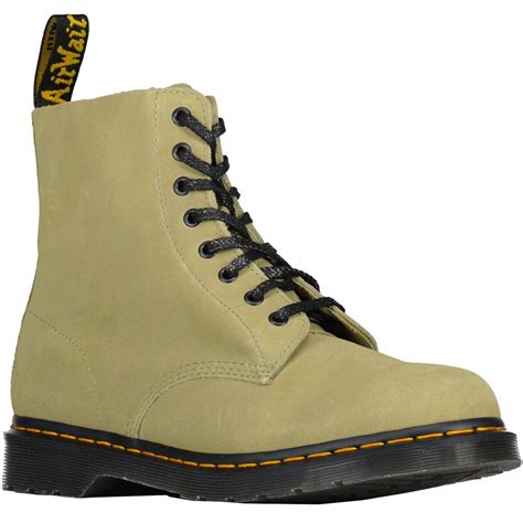 1460 Pascal Dr Martens Women's Suede Mod Boots in Olive