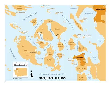 San Juan Island Map — Andrew Beland