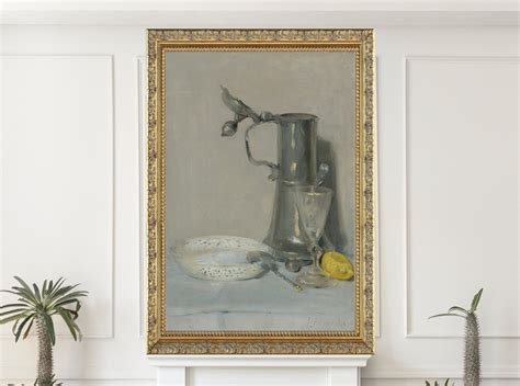 J. Alden Weir, Still Life With Flagon, Glass And Bowl – GalleryThane