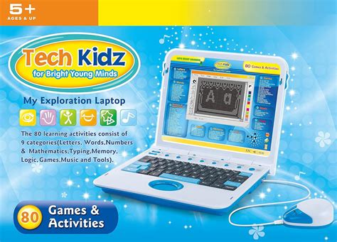 Tech Kidz Exploration Toy Laptop - 80 Challenging India | Ubuy