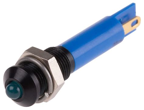 RS PRO | RS PRO Blue Panel Mount Indicator, 12V dc, 6mm Mounting Hole ...