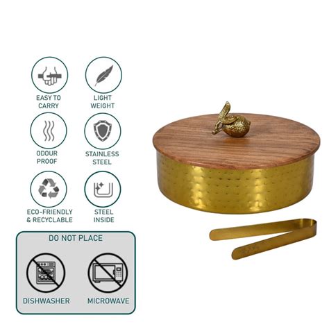 Online Elan Dabbahs and Days Roti Box with Chimpta Wooden Lid Buy ...