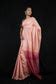 Rose Pink Kota Silk With Allover Stripe Design & Contrast Pallu Wrap in ...