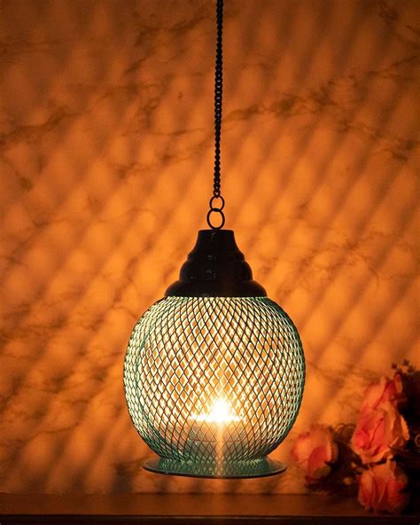 Diwali Hanging T-Light Holder, Diwali Décor, Gold, Iron - Market99 ...