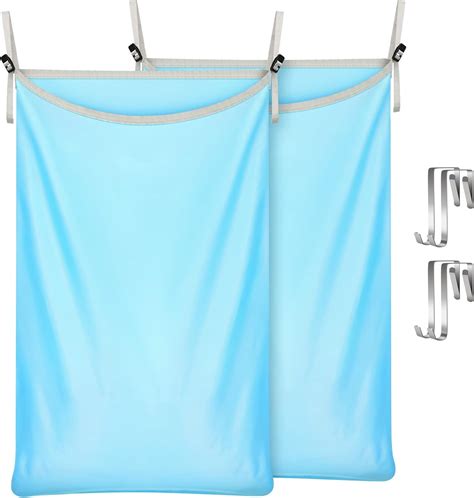 Amazon.com: 2 Pack Hanging Laundry Hamper with Door Hooks, Extra Large ...