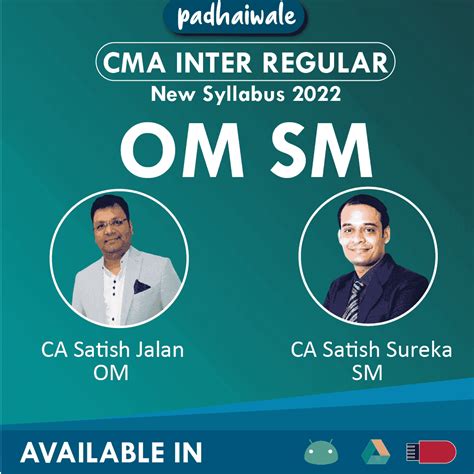 CMA Inter Strategic Management (SM) Classes | CA Satish Sureka ...