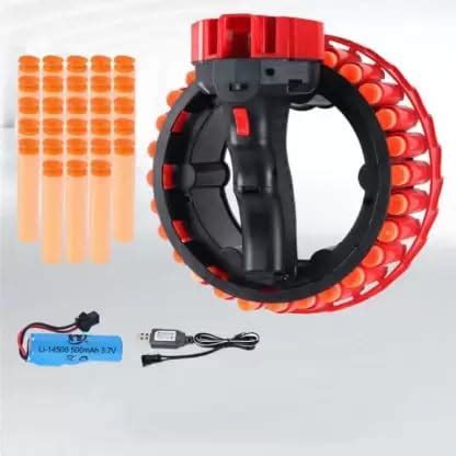 AGAS Rapid fire Foam Blaster Toy Guns, Fast Fire Foam Blaster Battery ...