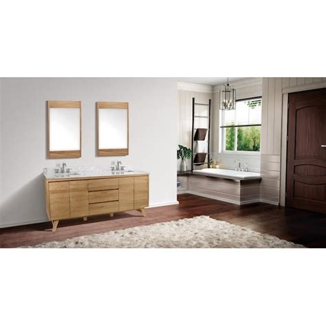 Avanity Coventry 72-in Natural Teak Bathroom Vanity Base Cabinet ...