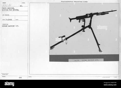 German machine gun. Collection of World War I Photographs, 1914-1918 ...