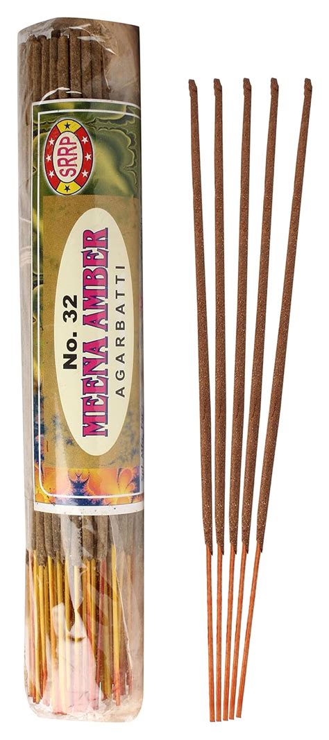 SRRP Bamboo Meena Amber Agarbatti (12 cm,200g, Brown) : Amazon.in: Home ...