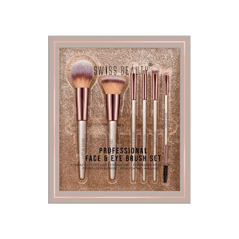 Shop Professional Face & Eye Brush Set Makeup Kit by Swiss Beauty