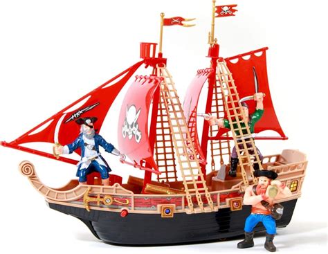 KidPlay Products (2-Pack) Scurvy Boys Toy Pirate Ship Adventure Light ...